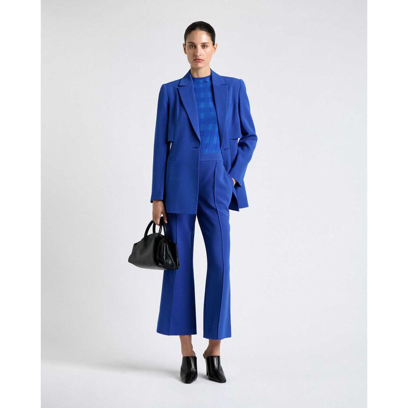 Cue Cobalt Cropped Flared Leg Pant image number 2